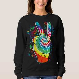 Sudadera Libertad para la flor hippie del dedo del dedo de