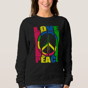 Sudadera Libertad para la flor hippie del dedo del dedo de