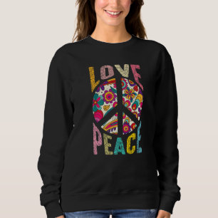 Sudadera Libertad para la flor hippie del dedo del dedo de