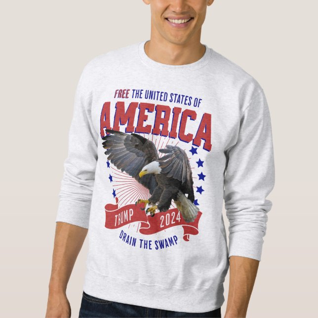 Sudadera Libertad para Trump Eagle 2024 (Anverso)