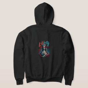 Sudadera "Libertad y justicia", Hoodie de Zip completa. Cam