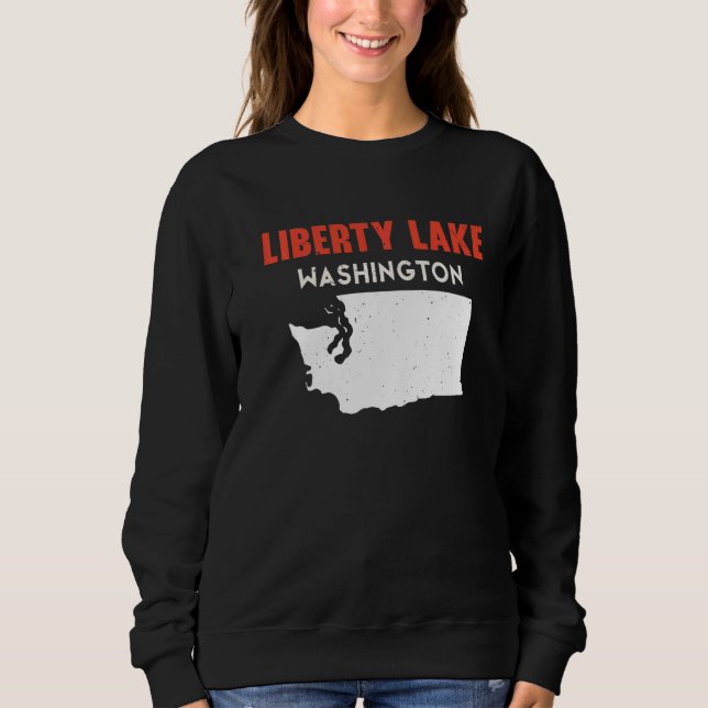 Sudadera Liberty Lake Washington USA State America Travel W (Anverso)