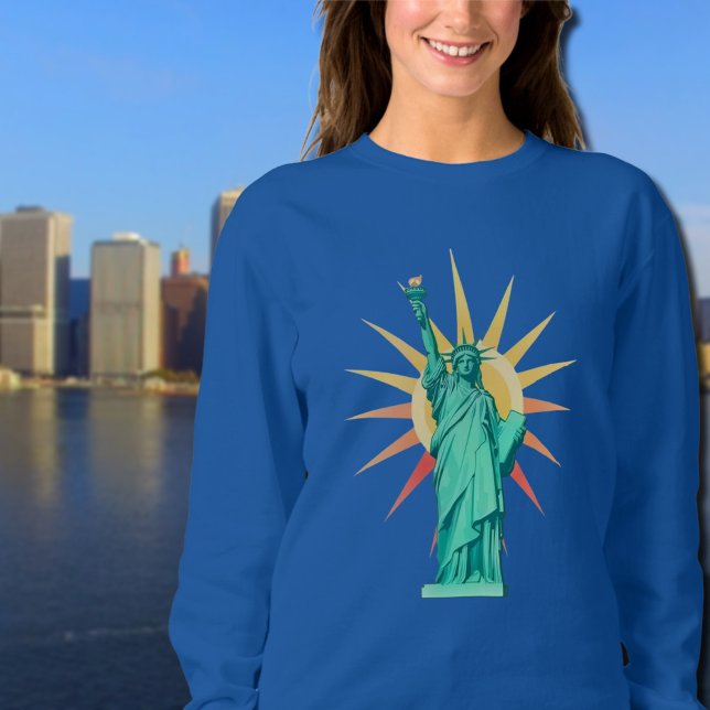 Sudadera Liberty  Statue & Rising Sun  Sweatshirt (Subido por el creador)