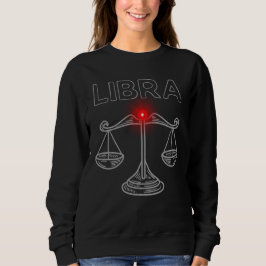 Sudadera Libra Astrología Oscura | Zodiaco Oculto Minimalis
