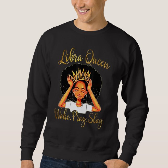 Sudadera Libra Queens Nació En Septiembre 23 Octubre 22 (Anverso)