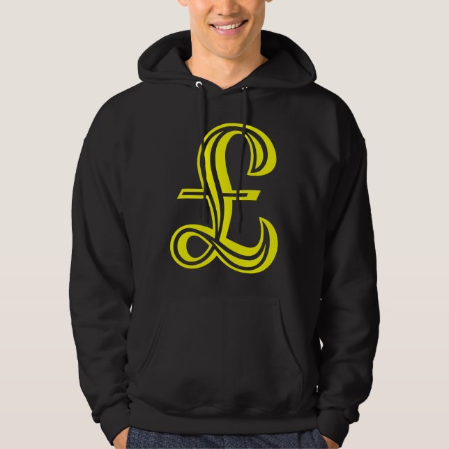 Sudadera Libra Rótulo - Amarillo (Anverso)