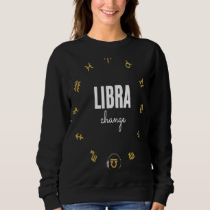 Sudadera Libra Zodiac Astrología Rótulo Septiembre Birt