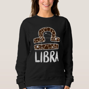 Sudadera Libra Zodiac Birthday Leopard Para Mujeres Chicas