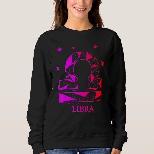 Sudadera Libra Zodiac Por La Gente Que Ama La Astrología (Anverso)