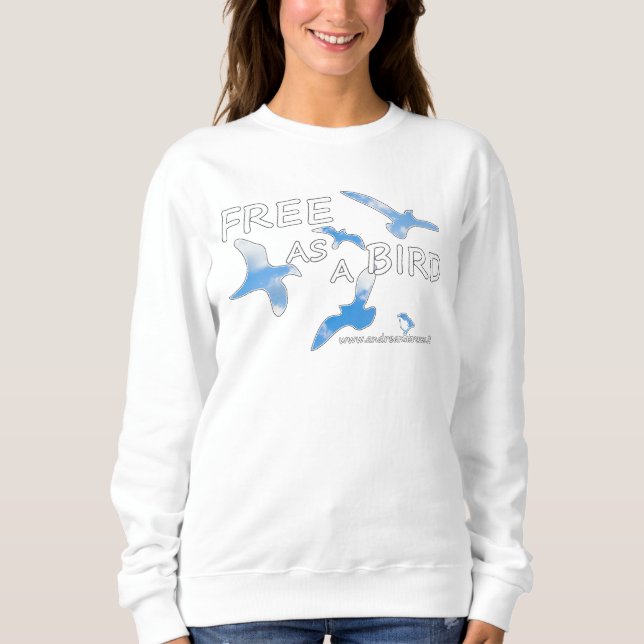 Sudadera Libre como pájaro (Anverso)