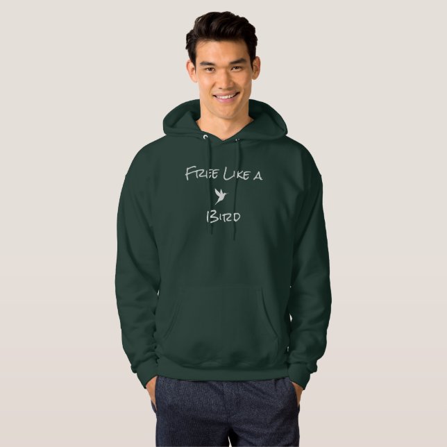 Sudadera Libre como una camiseta de pájaro (Anverso completo)