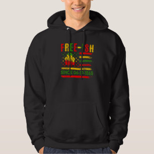 Sudadera Libre Ish Desde 06 19 1865 Orgullosa Historia Negr