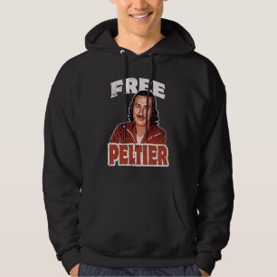 Sudadera LIBRE LEONARD PELTIER retrato prisión retro usado 