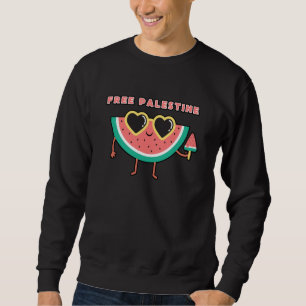 Sudadera libre palestina sandía Palestina linda colorida