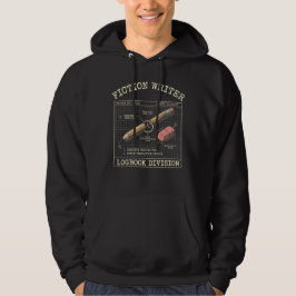 Sudadera Libreta de escritor de ficción División camionero