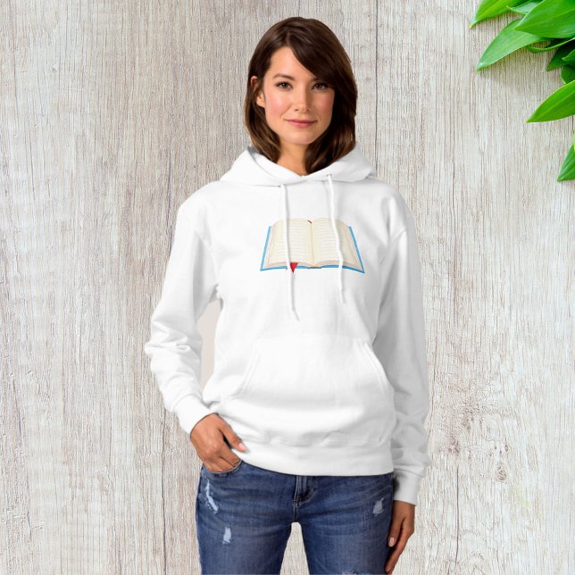 Sudadera Libro Abierto con Marcador Rojo (Subido por el creador)