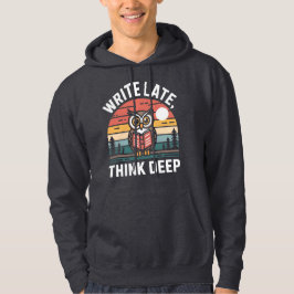 Sudadera Libro de búho Luna Atardecer Vintage