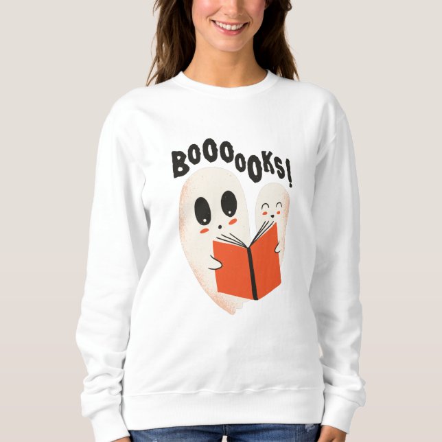 Sudadera Libro de Fantasmas de Halloween (Anverso)