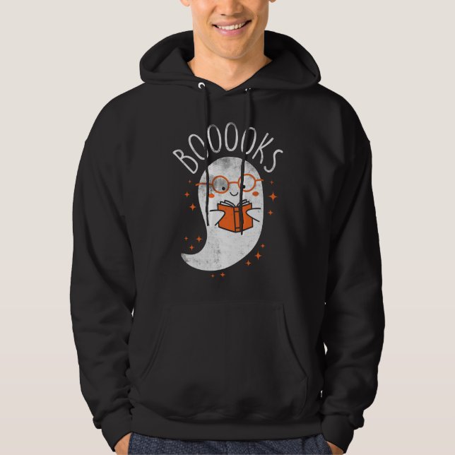 Sudadera Libro de fantasmas lindos camiseta de profesora de (Anverso)
