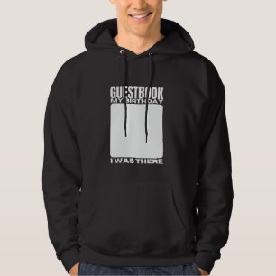 Sudadera Libro de invitados de cumpleaños Cartel de fiesta