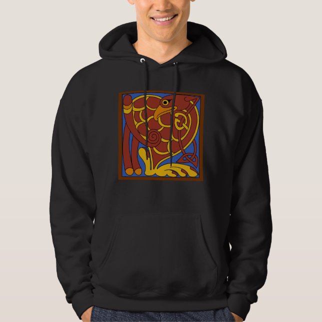 Sudadera Libro De Kells Celtic Knot Pájaro Medieval (Anverso)