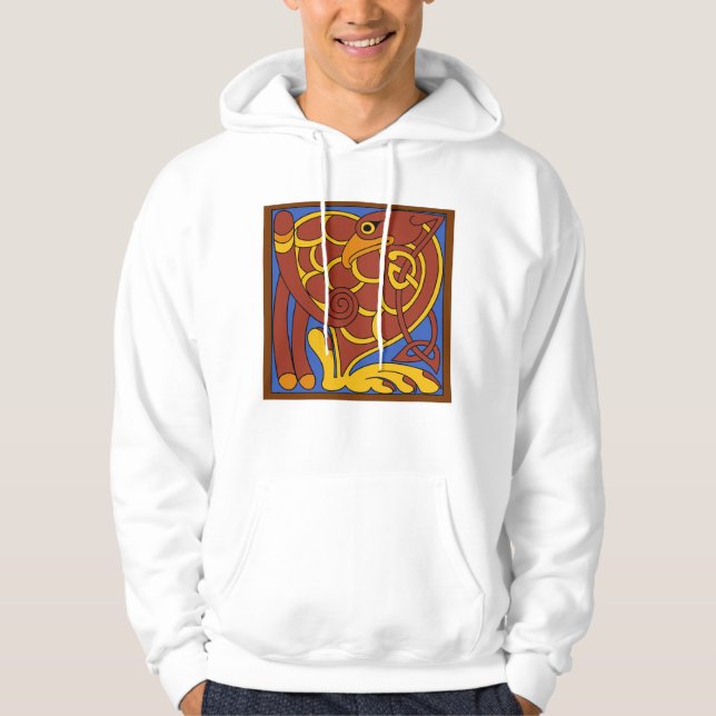 Sudadera Libro De Kells Celtic Knot Pájaro Medieval (Anverso)
