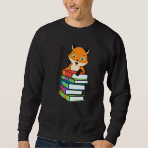 Sudadera Libro de Zorro Friki  Animal  Para Hombres Mujeres