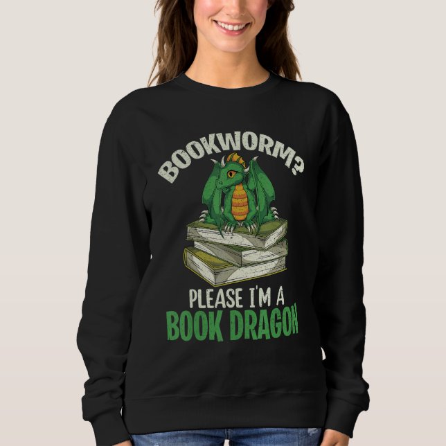 Sudadera Libro Dragón Creatura mítica Lombargo de animales  (Anverso)