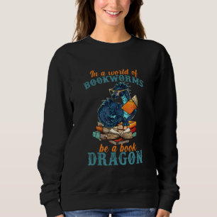 Sudadera Libro Dragón En Un Mundo De Librerías