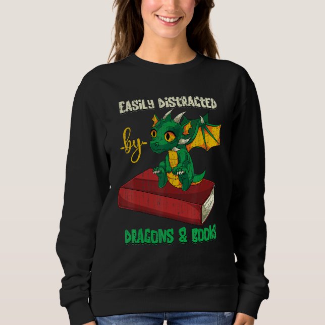 Sudadera Libro Leyendo Bookworm Cute Fantasy Animal Book Dr (Anverso)