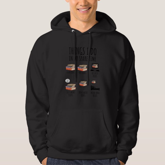 Sudadera Libro Leyendo libros Revisando libros Tiempo libre (Anverso)