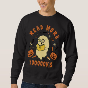 Sudadera Libros adorables Fantasma Leer más libros Profesor