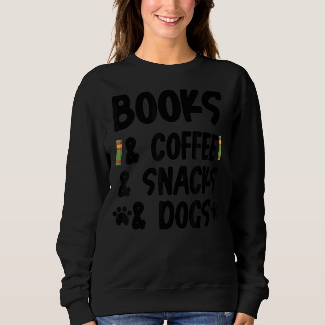 Sudadera Libros Aperitivos De Café Y Perros Gusanos Librerí (Anverso)