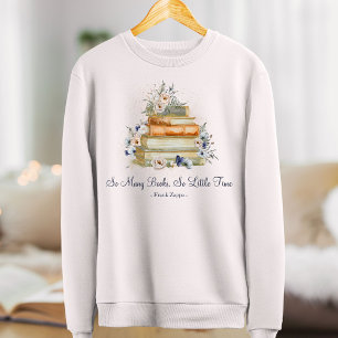 Sudadera Libros de citas personalizadas Vintage Beige Rosas