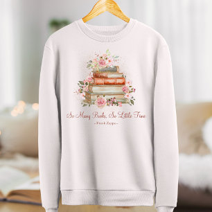 Sudadera Libros de citas personalizadas y rosas rosadas vin