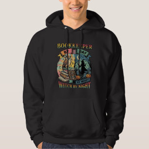 Sudadera Libros de contable Día Bruja Noche Halloween Búho