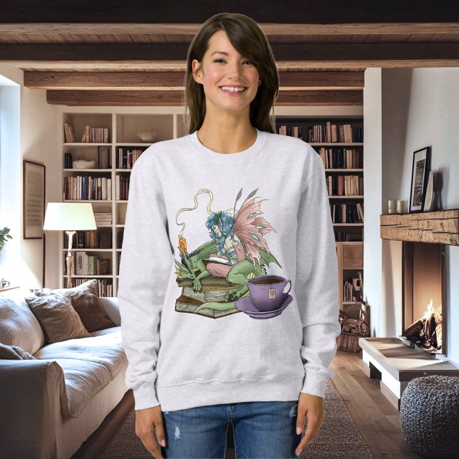 Sudadera Libros de Dragón Hada Té Amistad  (Subido por el creador)