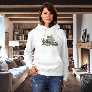 Sudadera Libros de Dragón Hada Té Amistad 