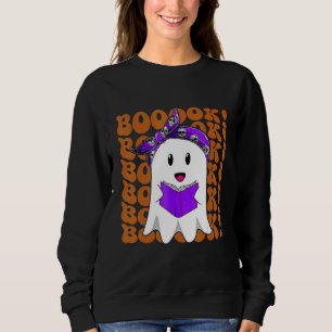Sudadera Libros de lectura de fantasmas de Halloween Booook