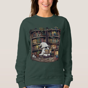 Sudadera Libros de lectura de fantasmas retro – Libro espel
