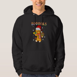 Sudadera Libros de pan de jengibre de Navidad Lector Biblio