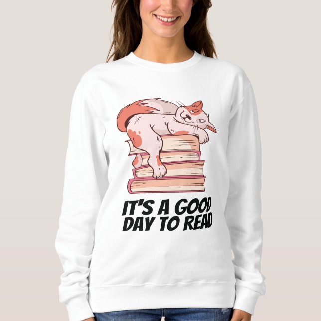 Sudadera Libros - Es un buen día para leer (Anverso)