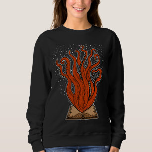 Sudadera Libros Libro Lectura Pulpo Kraken Lector De Libros
