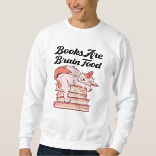 Sudadera Libros - Los libros son comida cerebral