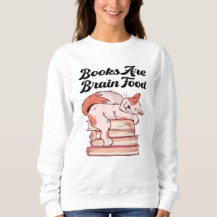 Sudadera Libros - Los libros son comida cerebral