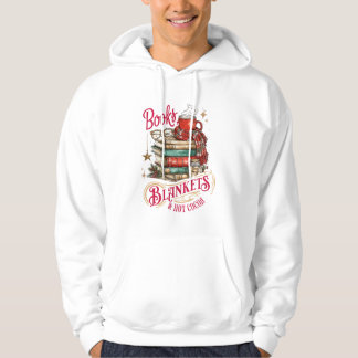 Sudadera Libros, mantas y chocolate caliente
