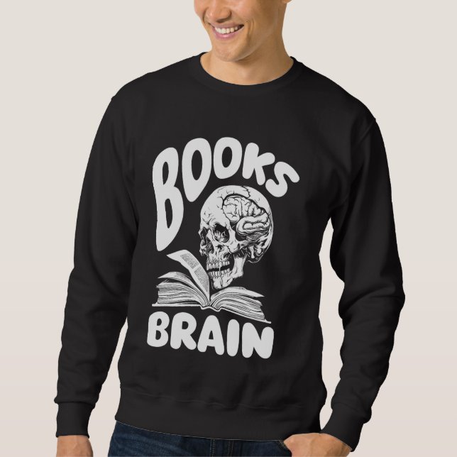 Sudadera Libros Skull Bookworm LiterWriter - Novel Boo (Anverso)