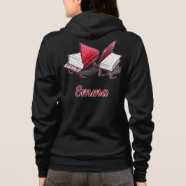 Sudadera Libros Sobre Ruedas De Atrás Y El Pecho Delantero 