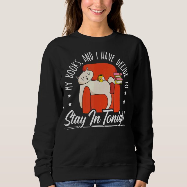 Sudadera Libros Y Gatos De Animales De Amor (Anverso)
