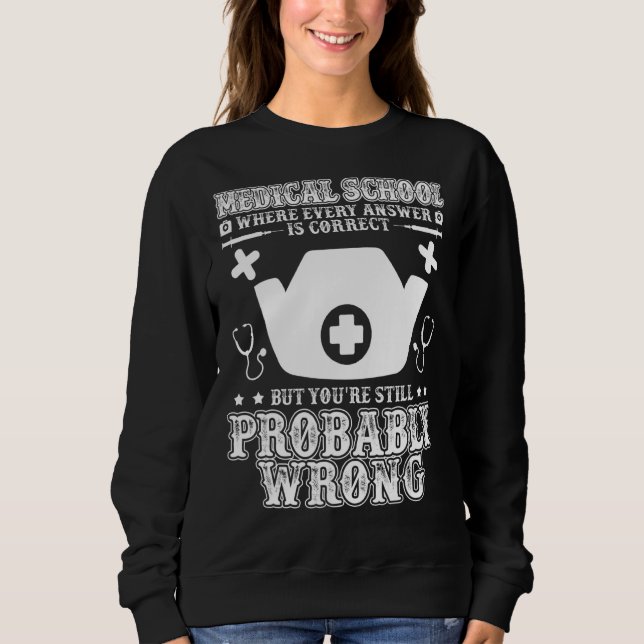 Sudadera Licenciado en Educación Med por Médica de Facultad (Anverso)